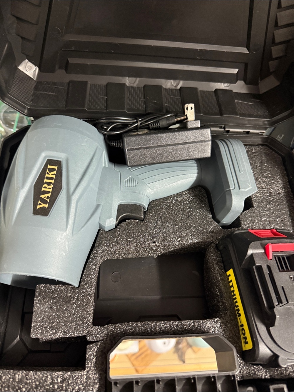 YARIKI Cordless Power leaf blower Slate Gray